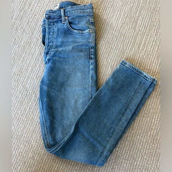 AGOLDE Nico Jean High Rise Slim Fit in Embark Wash, A093 1090, Size 27 - Picture 6 of 12